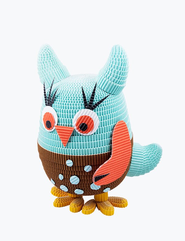 Owl-handicraft-paper-toy Owl-handicraft-paper-toy