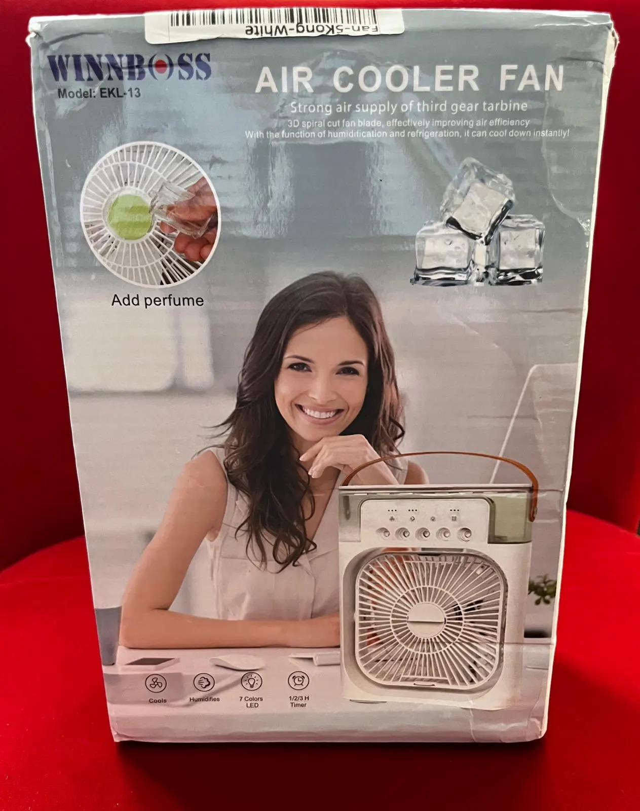 New 3 In 1 Fan AIr Conditioner Household Small Air Cooler LED Night Light Portable Humidifier Air Adjustment Fan Office Home Fan - Image 34
