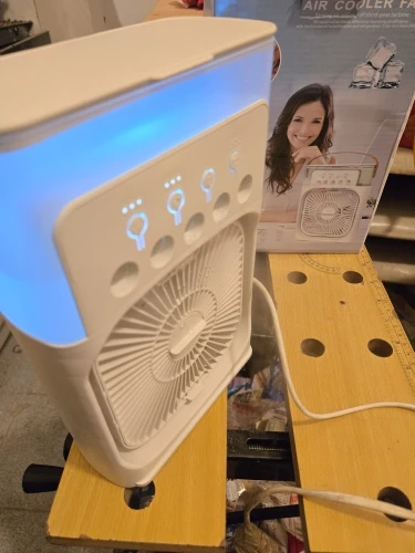 New 3 In 1 Fan AIr Conditioner Household Small Air Cooler LED Night Light Portable Humidifier Air Adjustment Fan Office Home Fan - Image 24