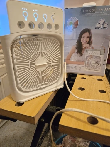 New 3 In 1 Fan AIr Conditioner Household Small Air Cooler LED Night Light Portable Humidifier Air Adjustment Fan Office Home Fan - Image 25