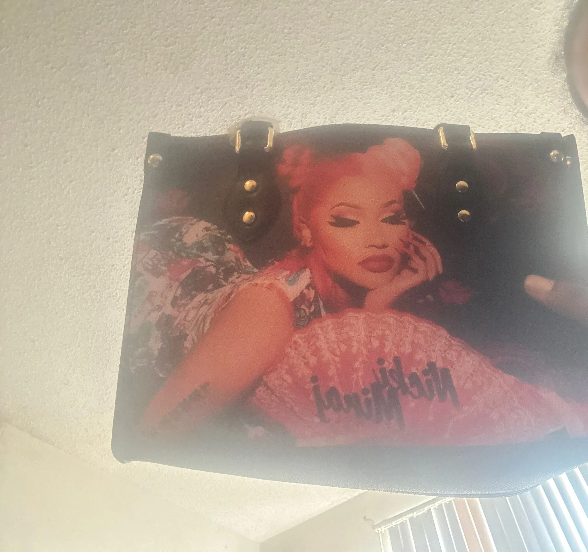 Hot Rapper N-Nicki Minaj Tote Bag Purse Womens Mens Personalized Text Image PU Leather Handbag Business Shopping Gift Bags - Image 11