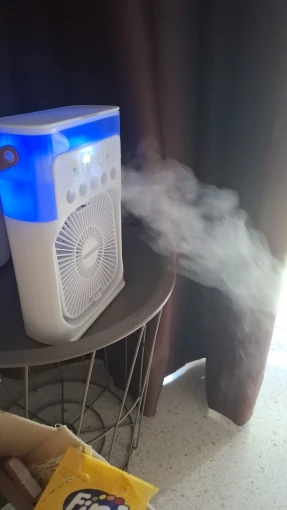 New 3 In 1 Fan AIr Conditioner Household Small Air Cooler LED Night Light Portable Humidifier Air Adjustment Fan Office Home Fan - Image 36