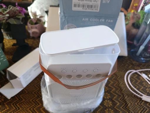 New 3 In 1 Fan AIr Conditioner Household Small Air Cooler LED Night Light Portable Humidifier Air Adjustment Fan Office Home Fan - Image 45