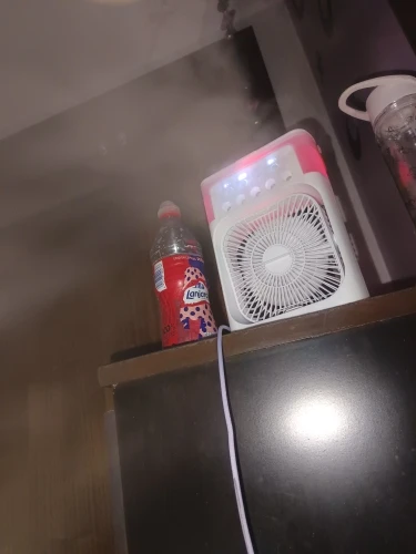 New 3 In 1 Fan AIr Conditioner Household Small Air Cooler LED Night Light Portable Humidifier Air Adjustment Fan Office Home Fan - Image 42