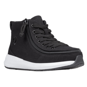 Billy Footwear (Kids) - High Top Goat Black Canvas Shoes - View 2