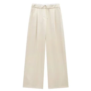 HXAO Women's Pants Baggy Wide Pants Woman Fashion Black Trousers Casual High waisted Pants