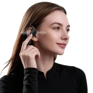 Smart AI Headphones with 8MP Camera 1080P 30FPS Bone Conduction Wi-Fi6 Sport Earphones IP65