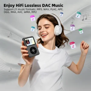 INNIOASIS Portable MP3 Music Player Bluetooth, Electronics Walkman, Digital HiFi Player