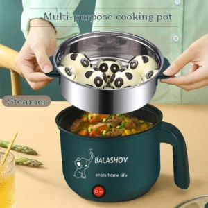 Mini Electric Rice Cooker Non-stick Cooking Machine Single/Double Layer Hot Pot Multifunction