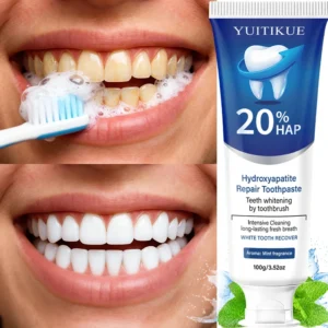 20% Hydroxyapatite Toothpaste for Deep Cleaning And Whitening Freshens Breath Gum Health