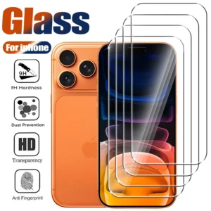 1-4Pcs Tempered Glass For iPhone 17 Pro Max 17 Air Screen Protector on iPhone 16 15 14 13 12