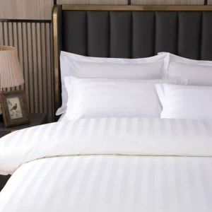 1set Luxury 100 Egypt Cotton Duvet Cover 5 Stars Hotel Quilt Cover Pure Cotton Satin Strip Bed