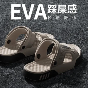 Summer Men's Massage Slippers Outdoor Sandals Beach Comfortable Indoor Slides Water Clogs