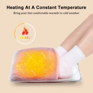 Foot Warmer USB Foot Heater Electric Foot Heating Pad Fast Heating Soft Plush Electric Foot
