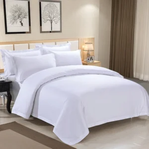 1set Luxury 100 Egypt Cotton Duvet Cover 5 Stars Hotel Quilt Cover Pure Cotton Satin Strip Bed