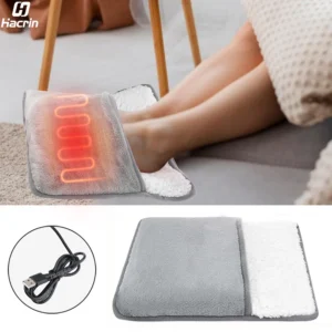 Foot Warmer USB Foot Heater Electric Foot Heating Pad Fast Heating Soft Plush Electric Foot