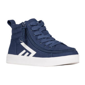 Billy Footwear (Kids) - High Top Navy/White CS Canvas Shoes - View 1